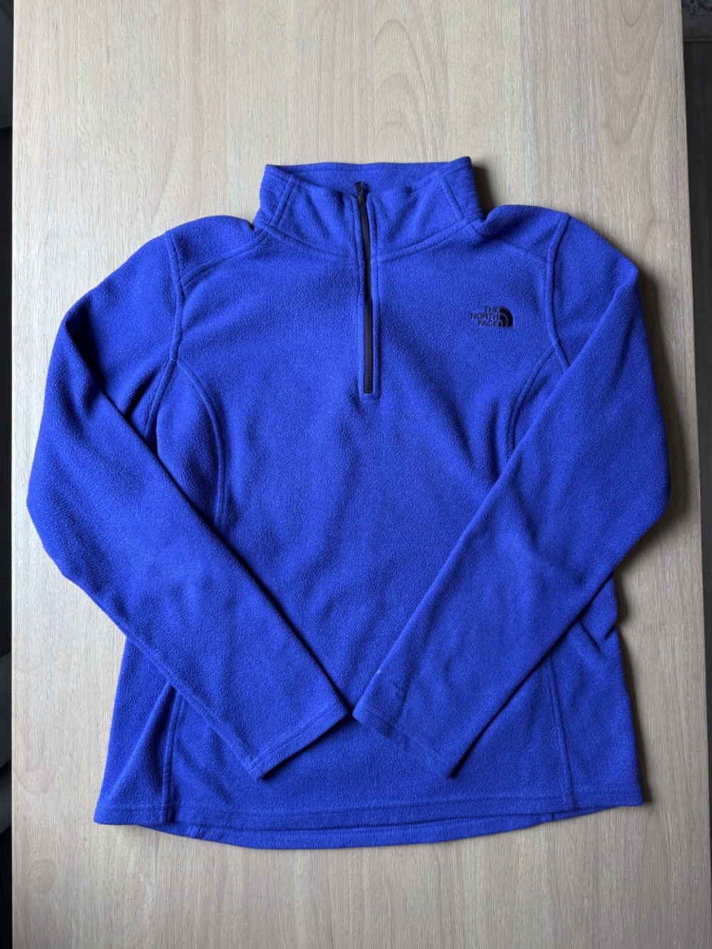 The North Face Women's Royal Purple Quarter-Zip Fleece Pullover Size Medium